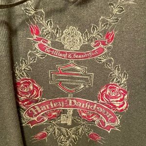 Ladies Harley Davison long sleeve top 2XL